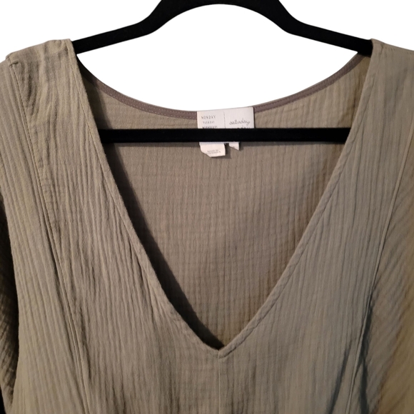 Saturday Sunday Anthropolgie tiered gauzy mini dress - S. Y84 - Picture 2 of 8